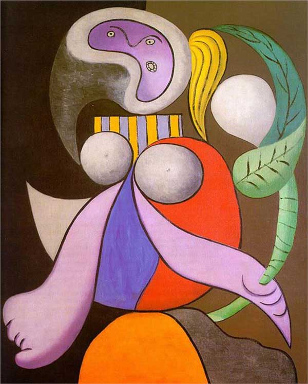 Картина Пабло Пикассо. Женщина с цветком. 1932