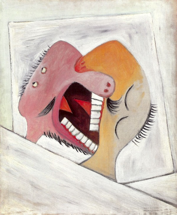 Картина Пабло Пикассо. Поцелуй. 1931