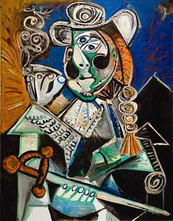 Картина Пабло Пикассо. Матадор с сигарой. 1970