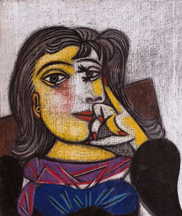 Картина Пабло Пикассо. Портрет Доры Маар. 1937