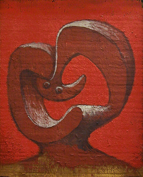 Картина Пабло Пикассо. Голова на красном фоне. 1930