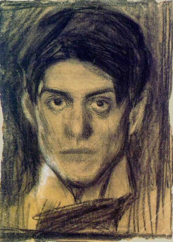 Картина Пабло Пикассо. Автопортрет. 1900