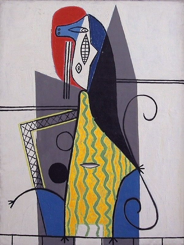 Картина Пабло Пикассо. Женщина в кресле. 1927