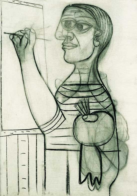 Картина Пабло Пикассо. Автопортрет. 1938