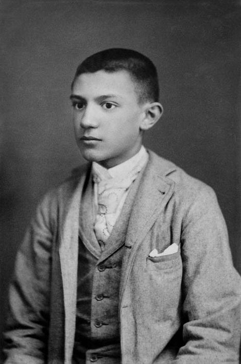 Пабло Пикассо в возрасте 14-15 лет. Фото, 1896