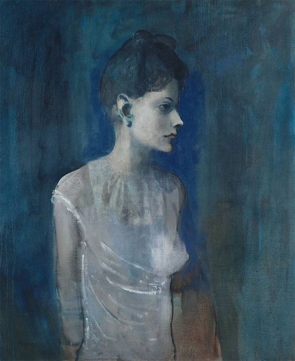 Картина Пабло Пикассо. Девушка в сорочке. 1905