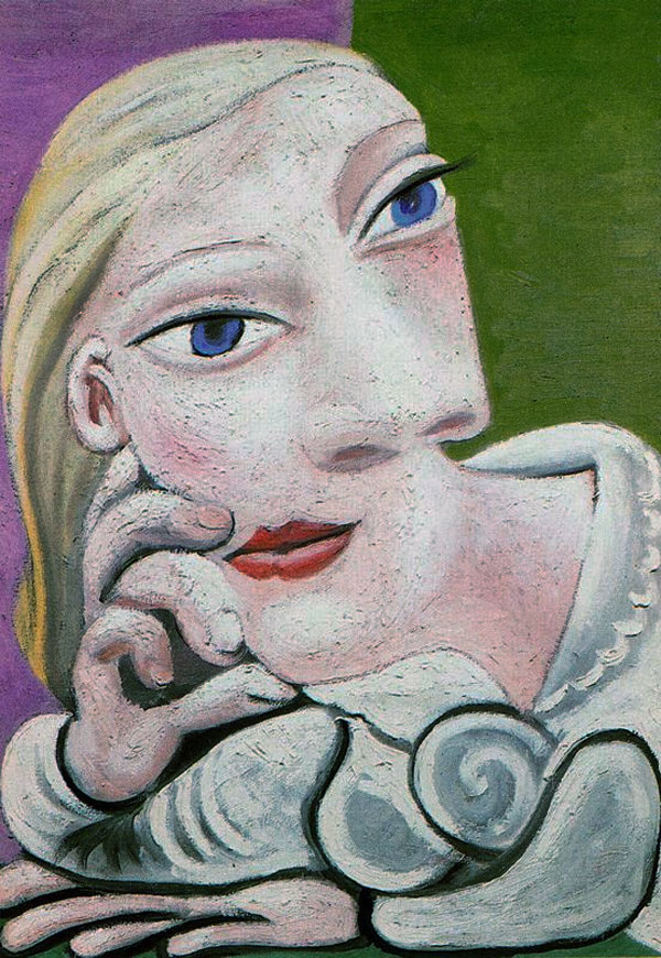 Картина Пабло Пикассо. Облокотившаяся Мария-Тереза. 1939