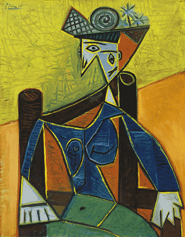 Картина Пабло Пикассо. Женщина, сидящая в кресле. 1941 ($29,2 млн)