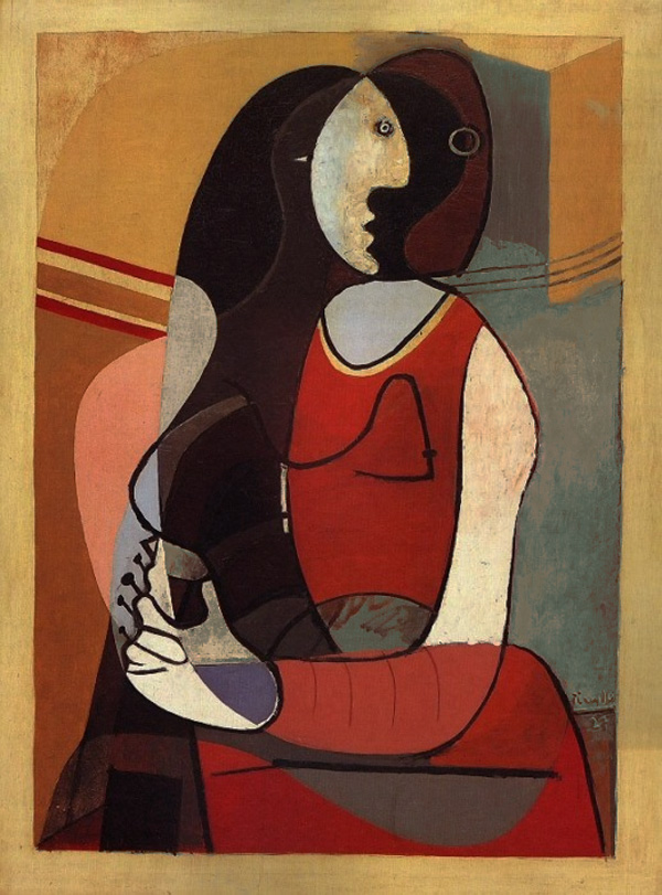 Картина Пабло Пикассо. Сидящая женщина. 1927