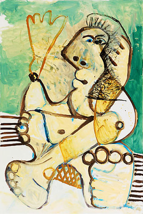Картина Пабло Пикассо. Женщина. 1972