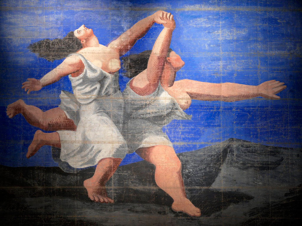 Пабло Пикассо. Задник к балету Голубой экспресс. 1924