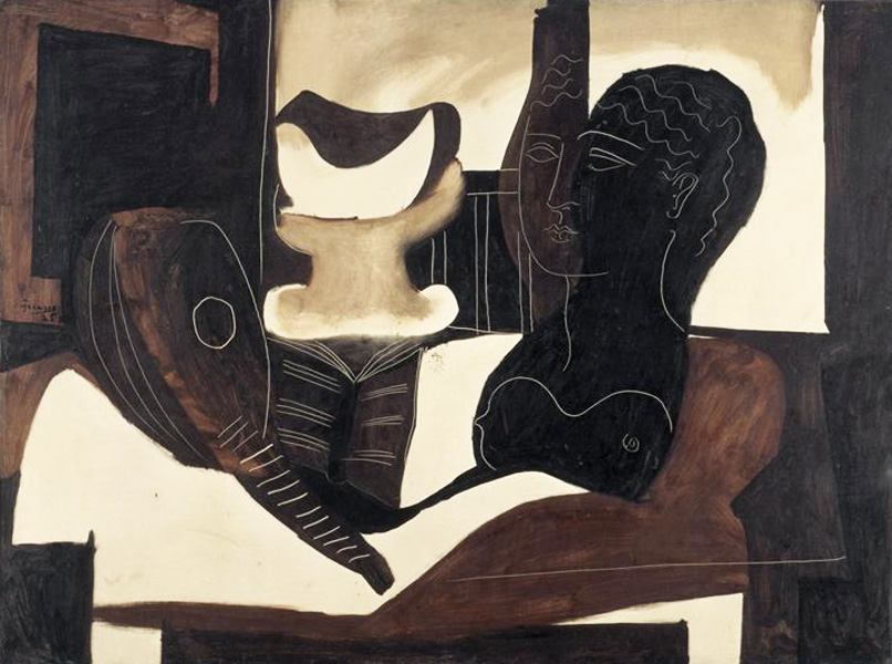 Картина Пабло Пикассо. Натюрморт с античной головой. 1925