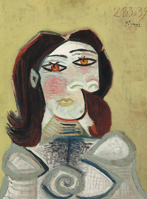 Картина Пабло Пикассо. Бюст женщины. 1939 ($6,1 млн)