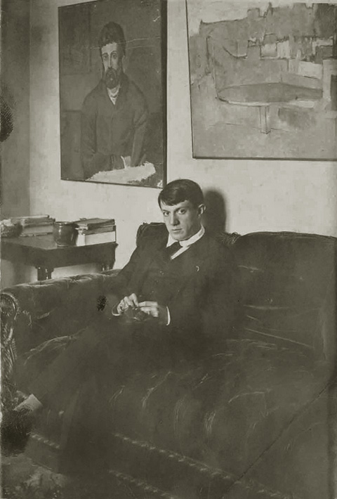 Автопортрет, улица Шольшер, 5, Париж, 1915-1916. Фото Пабло Пикассо