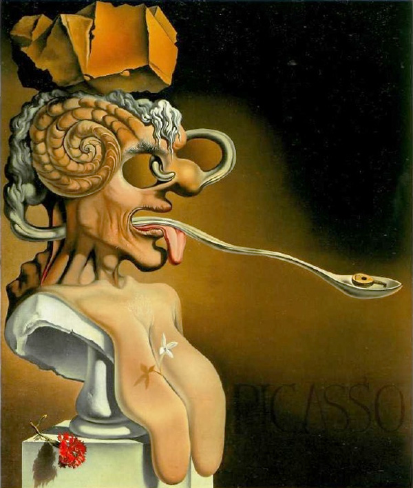 Сальвадор Дали. Портрет Пабло Пикассо в 21 веке. 1947